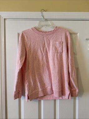 Talbots Pink Long Sleeve Pocket Sweatshirt